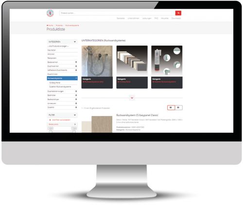 Shop für Rückwandsysteme