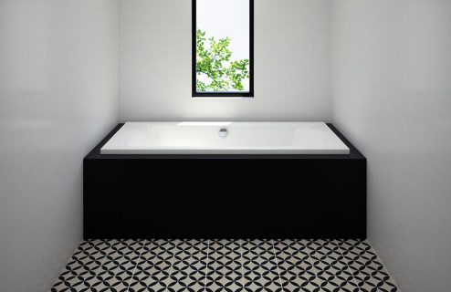 Badewanne-Trenntsee-eingebaut